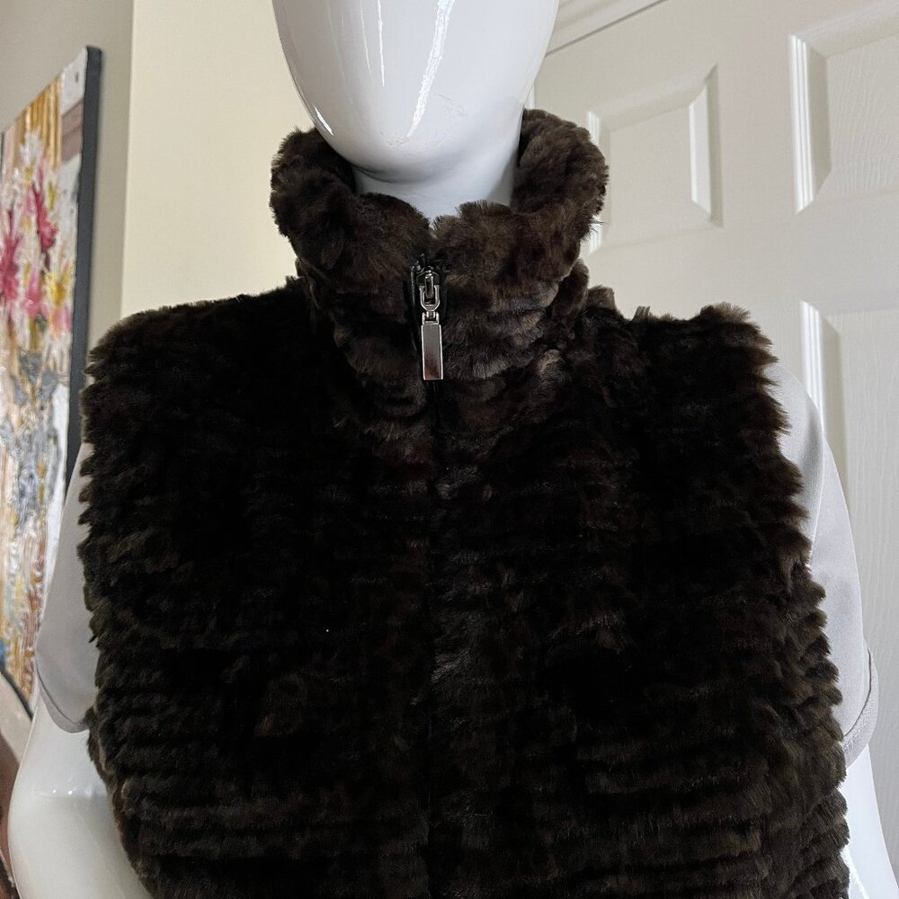 Johnston & Murphy Faux Fur and Wool Vest - Size S